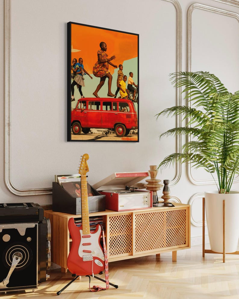 African Wall Art, Afrocentric Decor, Black Art Prints, African American Art, Black Wall Art, African Culture Art, Art for Black People image 2