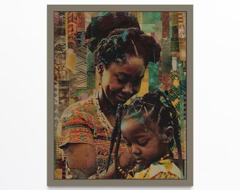 Urban Wall Art, Black Woman Art, Black Art Prints, Abstract African Art, Black Woman Wall Art, Black Girl Wall Art, African American Art