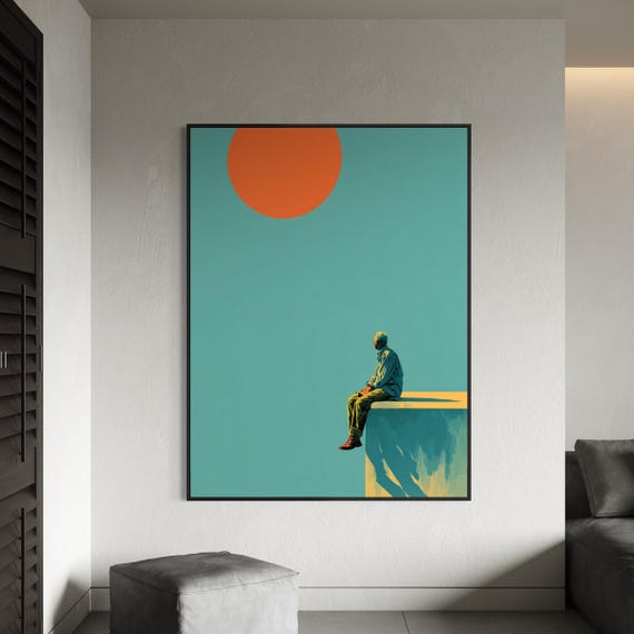 Black Art Decor, Black Man Art, Afrocentric Black Boy Digital Art, Abstract Black Art, Urban Wall Art, Black Woman Artwork, Black People Art