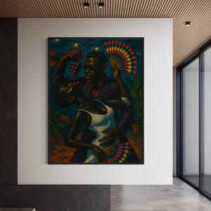 Black Love Art, Black Couple Art, Black Woman Wall Art, Black Art, Black Man Art, Black People Art, Urban Wall Art, Black Romance Art