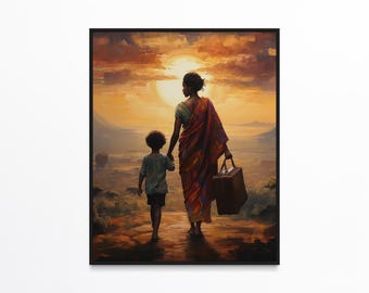 Abstrakte afrikanische Kunst, schwarze Frau Kunst, schwarze Kunstdrucke, afroamerikanische Kunst, schwarzes Mädchen Wandkunst, schwarze Kultur Kunst, schwarze Mädchen Kunstdrucke