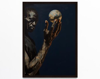 Black Art Prints, Black Man Portrait, Black Boy Wall Art, African American Art, Black Woman Art, Minimalist Black Art, Afrocentric Wall Art