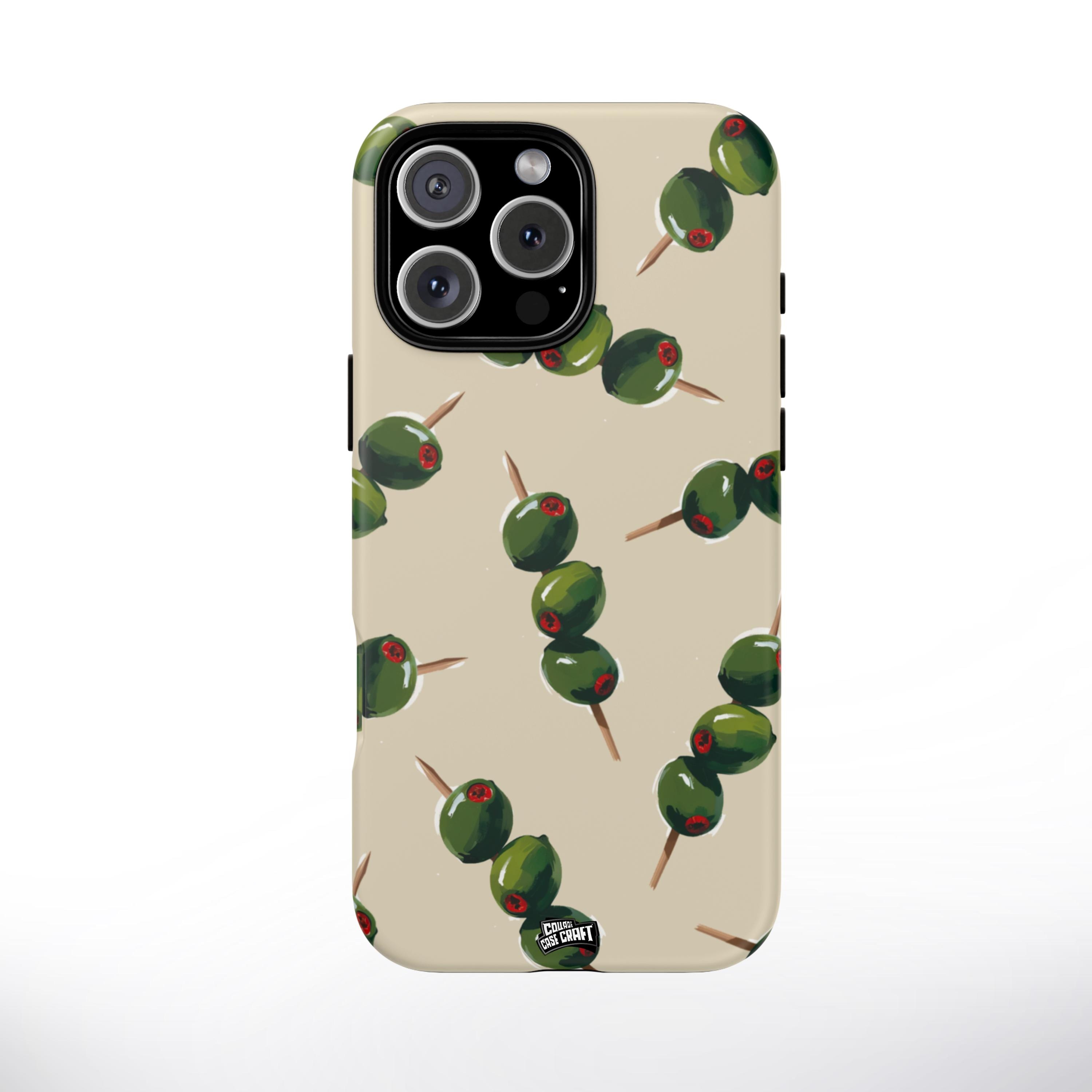 Hand-Painted Olive Phone Case, Artistic Mediterranean Design, Durable  Protective Cover for Phone 15/14 Pro Max& Samsung S23/S22/S21 Ultra