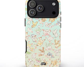Poke Anime Manga Mobilskal, Kawaii Monster Estetik, Japansk Stil, Gamerpresent, iPhone 17 Max, Samsung S26 Ultra, Google Pixel 9 Pro