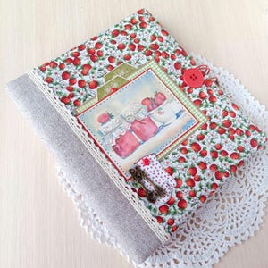 Handmade Rezept Junk Journal | Familienkochbuch | Blanko Rezeptbuch Geschenk für Mama, Oma, Schwester | Küchen Notizbuch