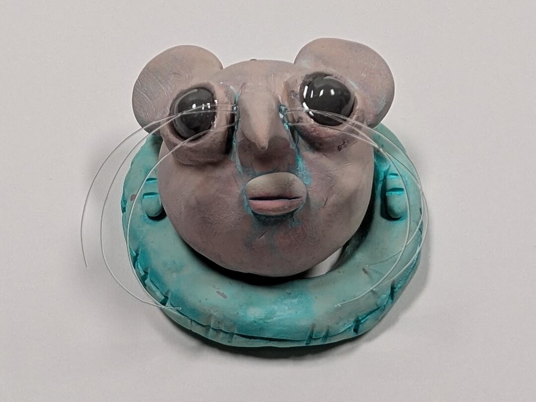 Handmade Summer / Fool Float / Zombie Rat Sculpture – Macabre Polymer ...