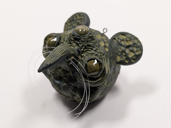 A one-of-a-kind hand-sculpted mutant rat in polymer clay — the kind of unhinged, lovingly weird creature art that makes you stop scrolling and say 'someone made THIS.'