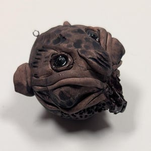 OOAK Handmade Zombie Sculpture / Keychain