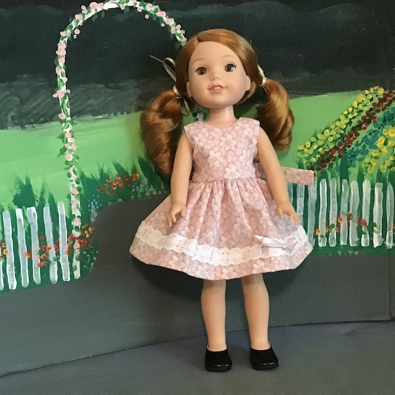 Light Pink Dress Fits Like American Girl Wellie Wisher Doll - Etsy
