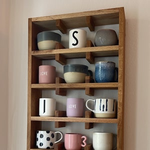 Jubilofex Kaffeetassen Organizer 13x11,5x9cm - Aufbewahrungsbehälter Für Tassen & Becher In Beige/schwarz