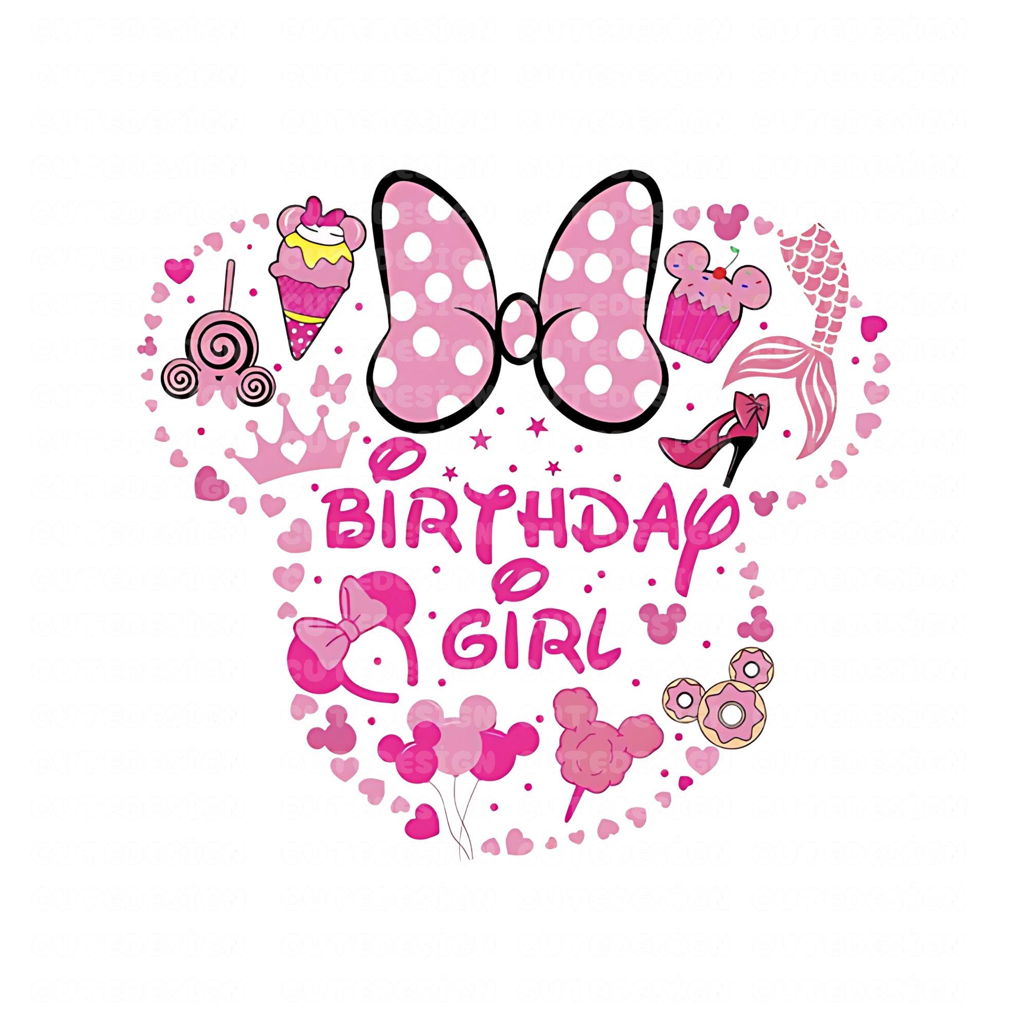 Disney Birthday Girl Png, Happy Birthday Png, Family Vacation Png, Vacay Mode, Magical Kingdom Png,Disney Birthday Party,Kids Birthday Gift