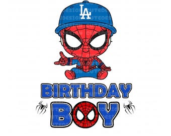 Spiderman Birthday PNG, Spiderman Birthday Party, Birthday Spiderman SVG, Birthday Party Invitation for Boys, Spiderman Cake