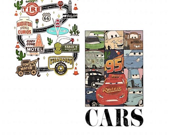 Cars Png , Cars Bundle Svg,Lightning McQueen Png, Think Fast Cars Png, Png Cars Sublimation Design, Only Png, Digital File, Instant Download