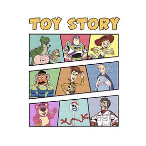 Retro Toy Story PNG File, Toy Story Friends Instant Download, Vintage Toy Story Digital Download, Buzz Lightyear, Tree Rex, Woody, Jessie