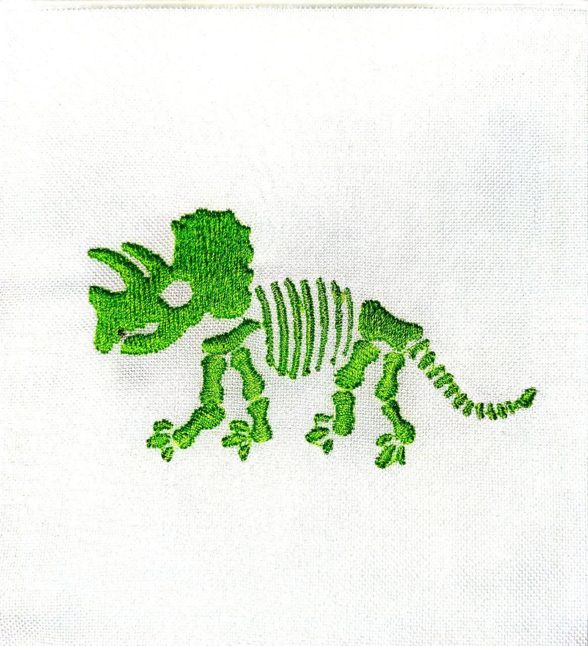Dinosaur Skeleton Embroidery Design – Prehistoric Machine Embroidery ...