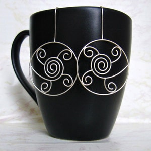 Spiral Hoop Earrings- Sterling Silver