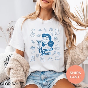 Retro Comfort Colors Dance Mom Shirt, Funny Dance Mom T-shirt, Vintage Dance Shirt For Mom, Dance Competition Tee, Best Gift For Dance Mom