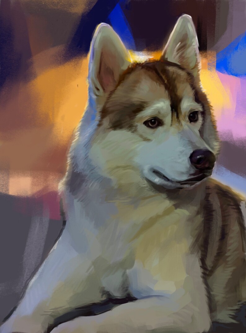 Custom Digital Pet Portrait image 3