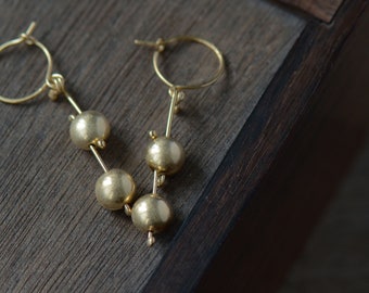 Golden Seed Pods earrings
