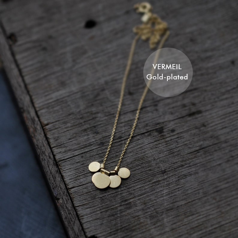 Sequins Galore in Silver or 18kt gold-plated necklace image 5