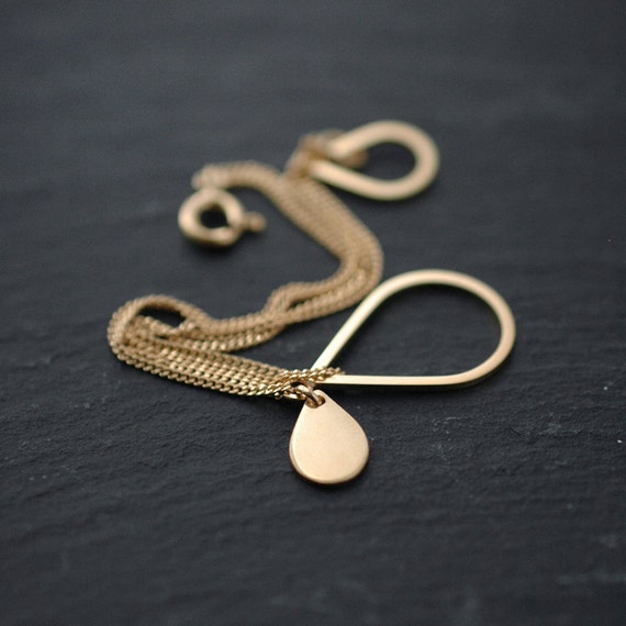 Golden Vermeil Raining droplets bracelet Etsy