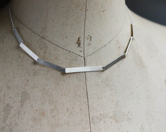 7 Silver Steps necklace