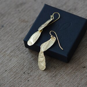 Long Layered Golden Keepsake earrings image 7