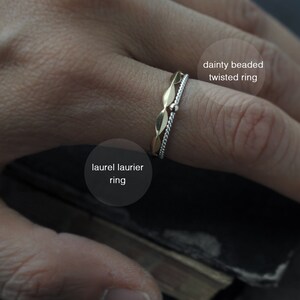 Laurel Laurier in 18kt Rose or Yellow gold ring image 9