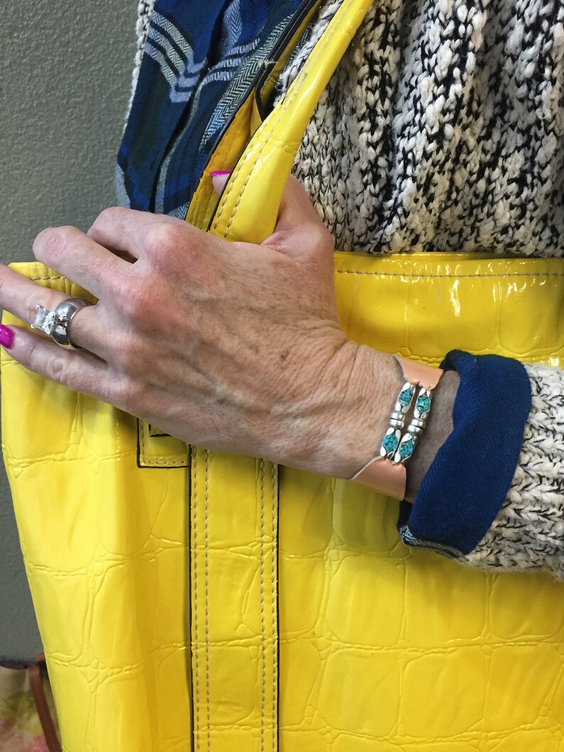 Womens Leather Cuff Bracelet Pink Cadillac Sterling Etsy