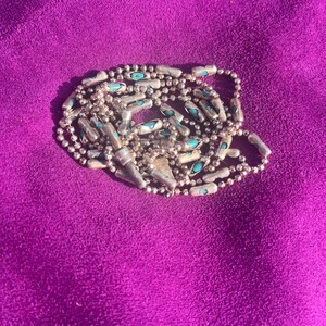 Womens Sterling Silver Chain and Turquoise Bracelet | The Cleopatra image 4