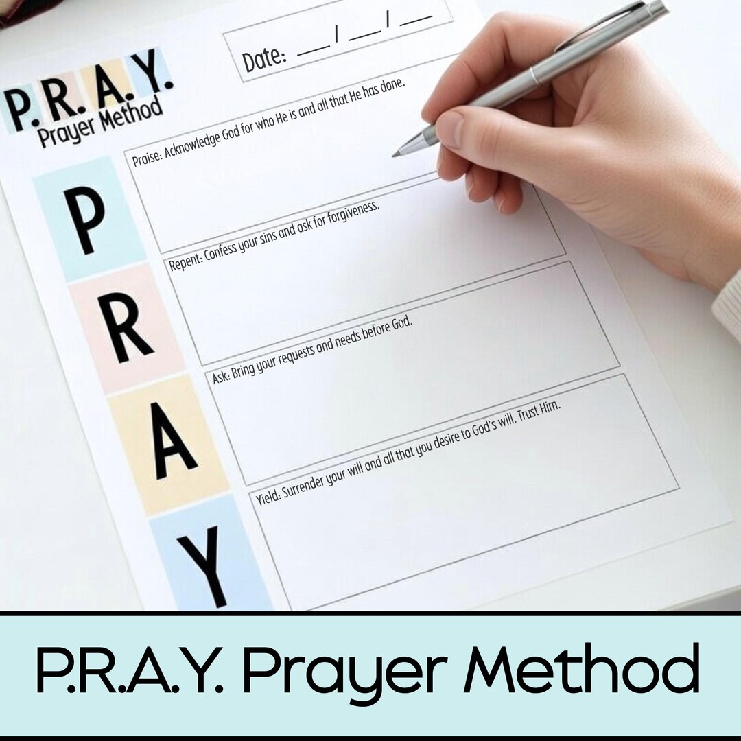 Prayer Template.pdf How to Pray Printable | P.R.A.Y. Prayer Template PDF | Christian Prayer ...