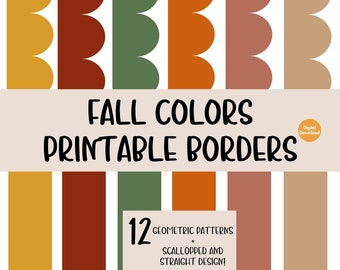 Fall Colors Bulletin Board Border, Fall Themed Bulletin Board Boarder, Fall Classroom Decor, Bulletin Board Trim, Fall Classroom Theme