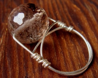 Tourmalated Quartz Ring