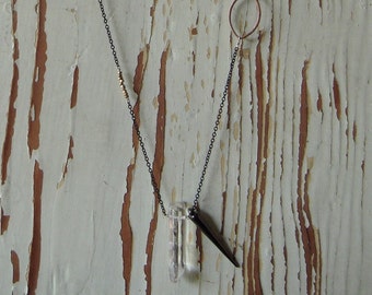 Clear Crystal Point with Marquis and Spike Necklace