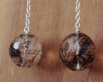 Tourmalated Quartz Disco Earrings