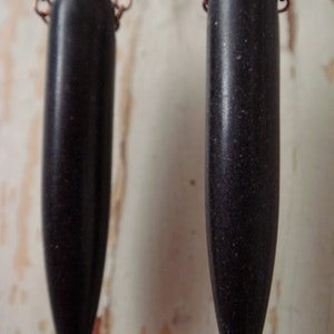 Black Howlite Spike Earrings image 4