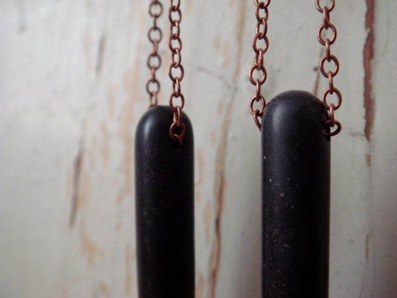 Black Howlite Spike Earrings image 5