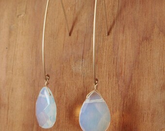 Opalite Fishhook Earrings