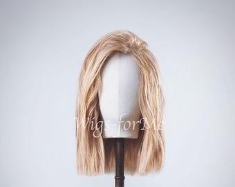 Handmade wig, 100% European human hair, several colors available, lace front cap, Malibu style