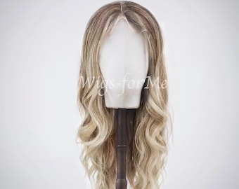 Handmade wig, synthetic and human hair, several colors available, lace front cap, hi model