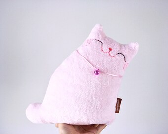 Stuffed Cat Plush Girl Toy Cute Softie Doll Nursery Pillow