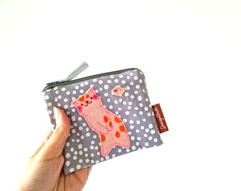 Cat Bird Coin Purse Cute Coin Pouch for Girls Small Purse