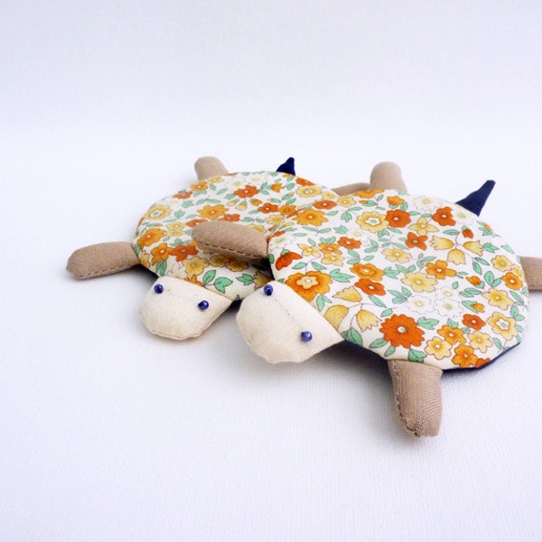 Fabric Coaster, Turtle Coasters, Coaster, Drink Coaster, Cup Coaster, Mug Coaster, Animal Coaster, Flower Coaster - Turtle