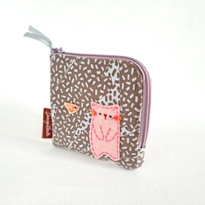 Zipper Pouch-Cat, Cat Coin Pouch, Cat Pouch, Cat Coin Purse, Coin purse, Cute Coin Purse, Girls Change Purse, Small Pouch, Cute Pouch