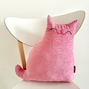 Cat Pillow, Decorative Pillow, Throw Pillow, Kitty Pillow, Animal Pillow, Cat Cushion, Couch Pillow