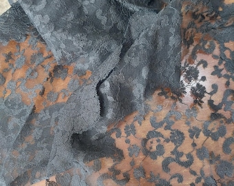 vintage black dresser scarf lace for crafting