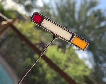 Stained Glass Cigarette Plant Stake