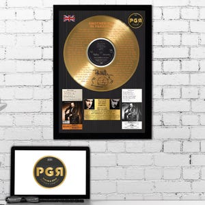 Phil Collins Gold Record – Music Gift – Framed Vinyl Wall Decor