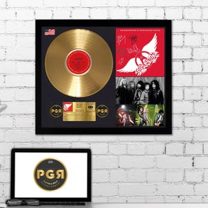 Aerosmith Gold Record – Rock Band Wall Art – Music Gift Vinyl Decor