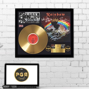 Rainbow Gift – Framed Gold Record – Rising Album Rock Art